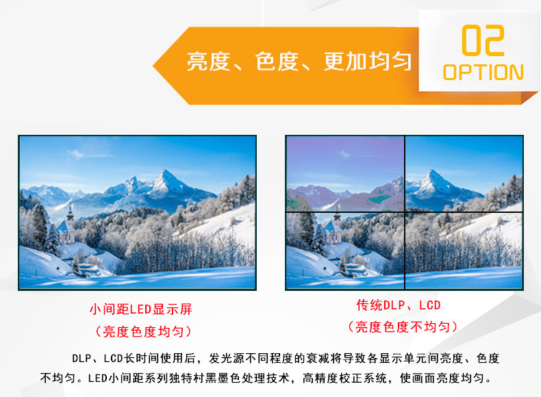 P1.25室內小間距高清全彩LED顯示屏優(yōu)勢2